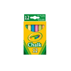 12 Gessi Antipolvere Colorati Crayola