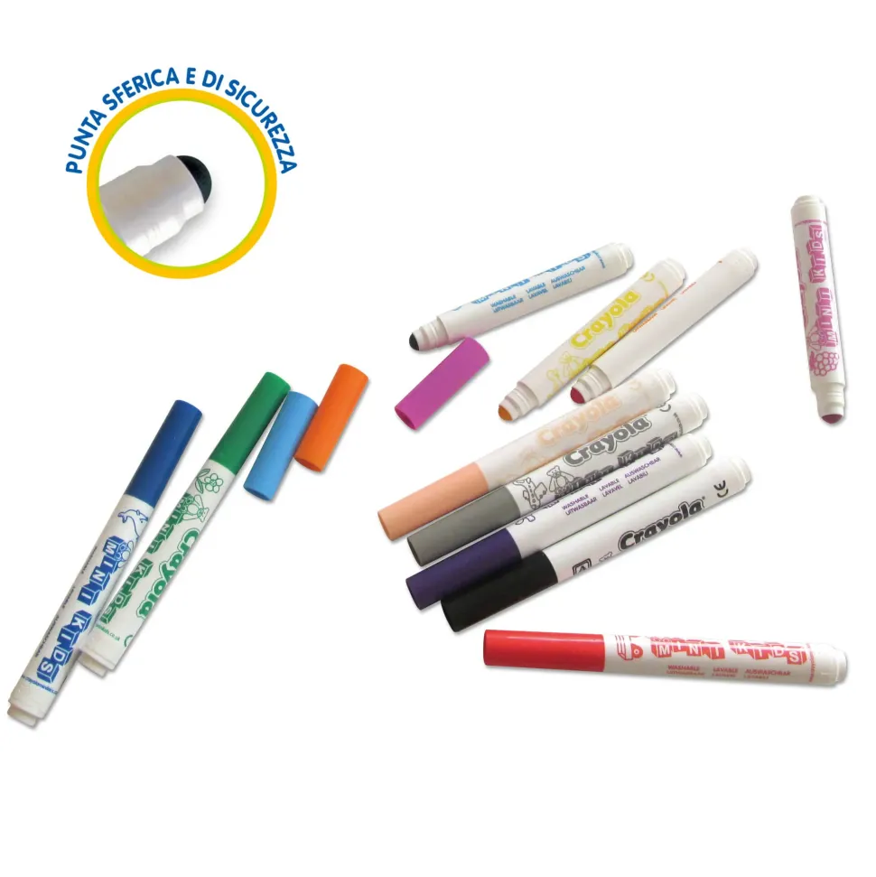 12 Pennarelli Lavabili Minikids Crayola Binney & Smith Marche