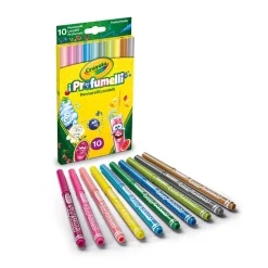 10 Pennarelli Lavabili Profumati Punta Media I Profumelli Crayola