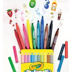 10 Pennarelli Lavabili Profumati Punta Media I Profumelli Crayola