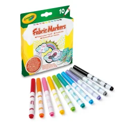 10 Pennarelli Per Tessuto Crayola