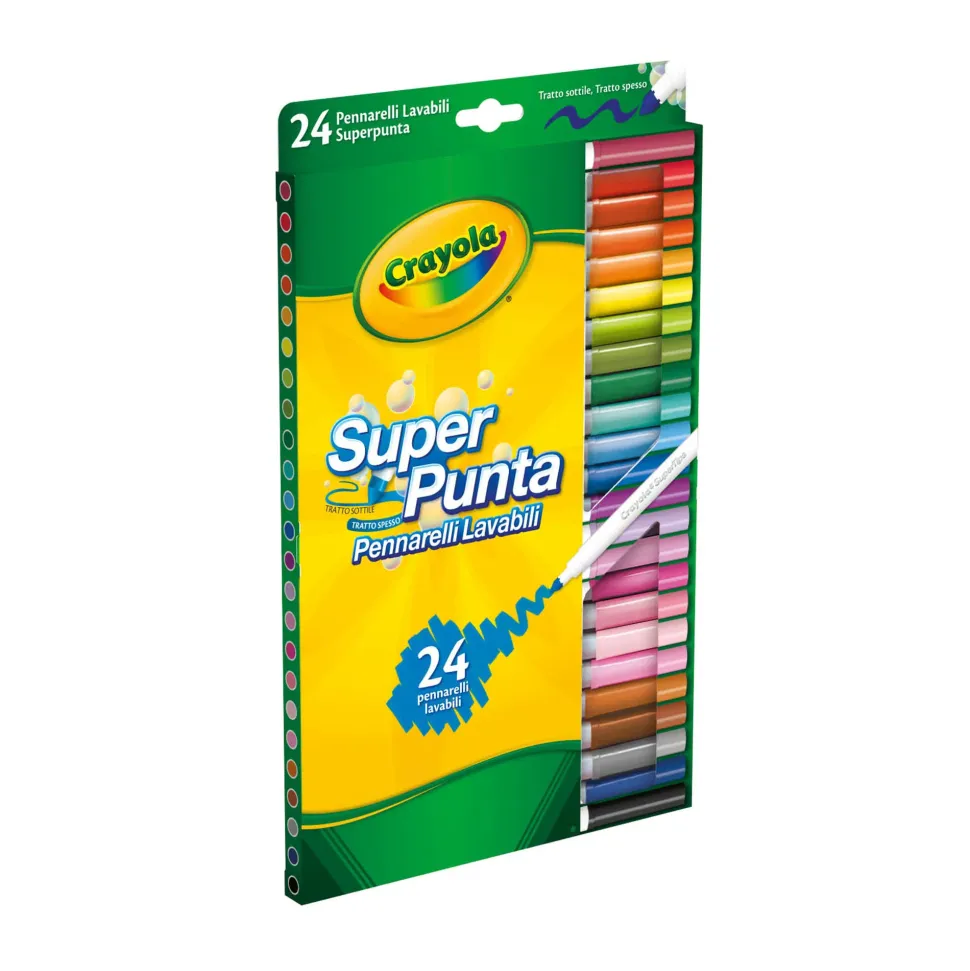 24 Pennarelli Superpunta Lavabili Crayola