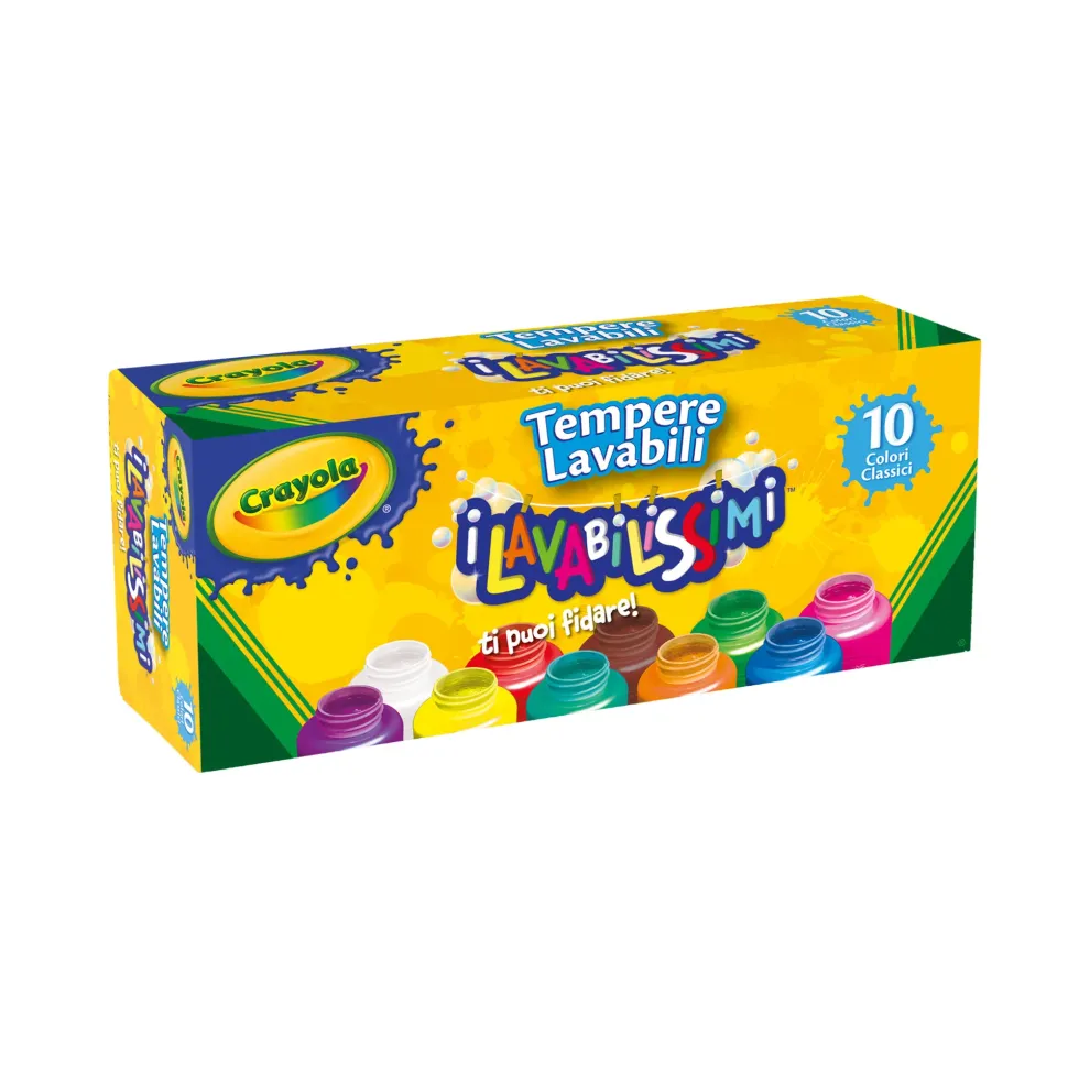 10 Tempere Lavabili Giocattoli Toys Center