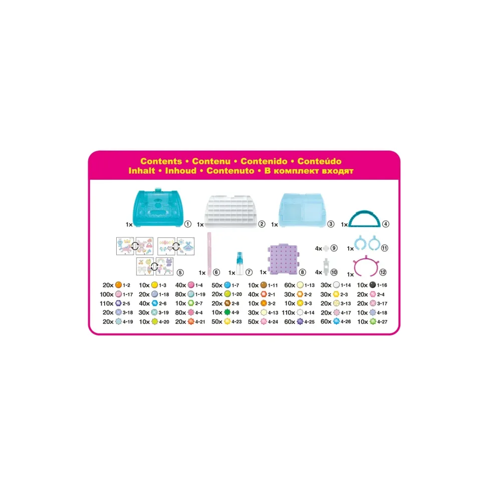 Acquabeads Valigetta Deluxe 1.400 Perline 48 Colori