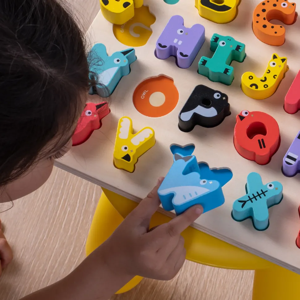 Alfabeto Puzzle Di Animali In Legno