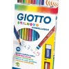Ast. Pastelli Stilnovo Cancellabile 10 Pz + Gomma E Temperamatite