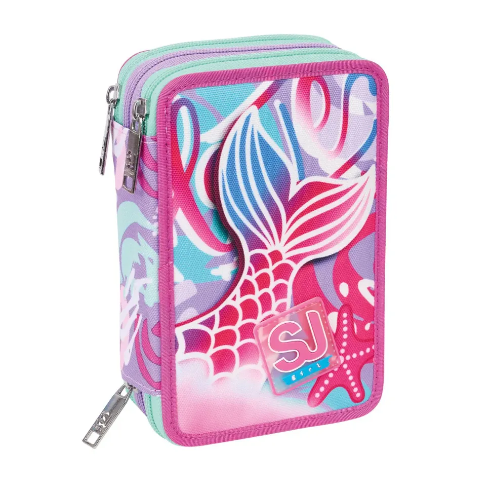 Ast.3 Zip Sj Gang Nuova Etichetta In Gomma Personalizzata Con Logo Sj Gang