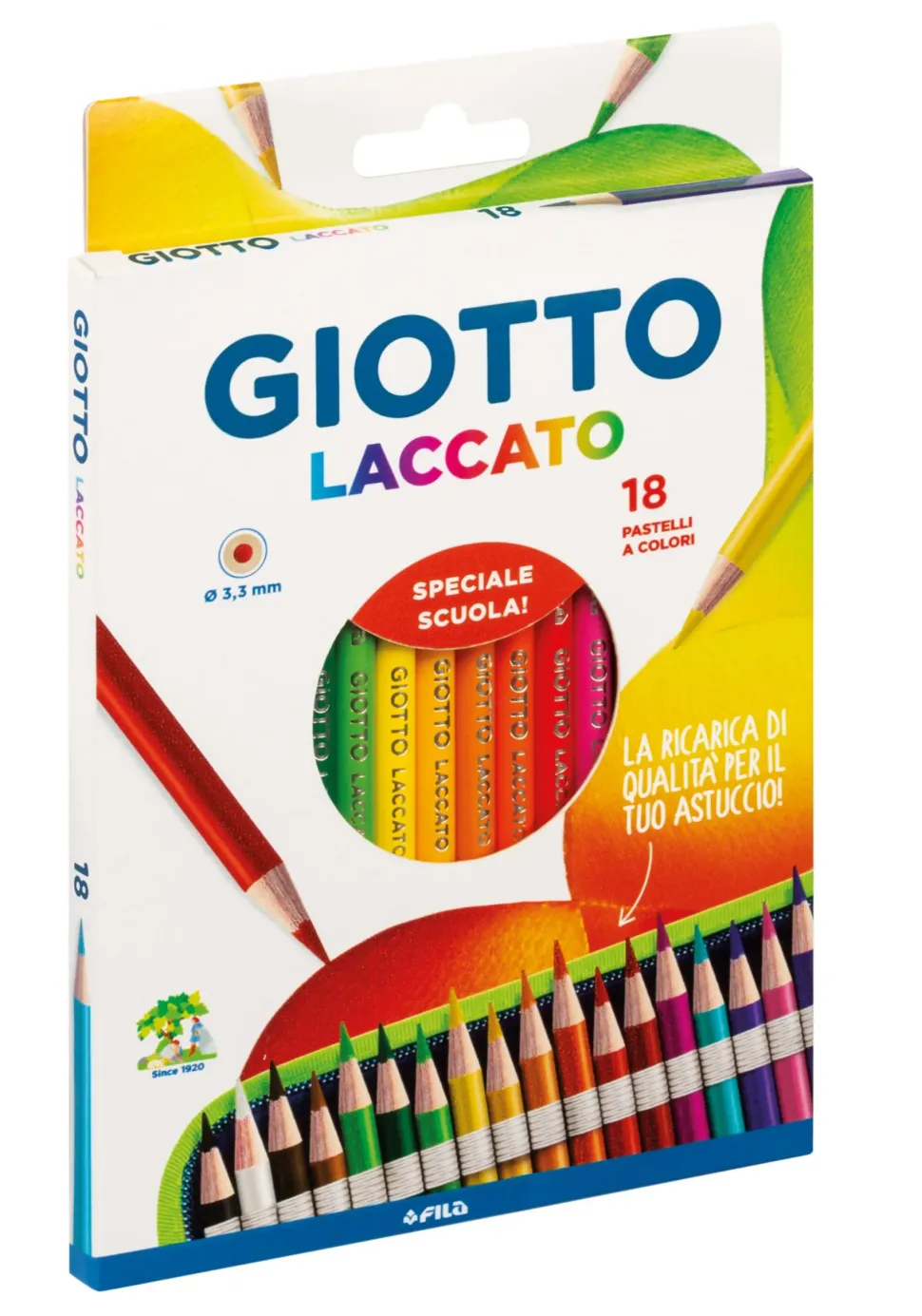 Astuccio 18 Pastelli Giotto Laccato