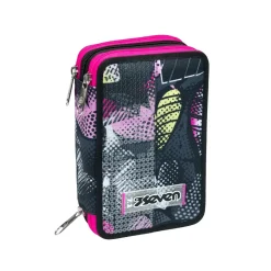 Astuccio 3 Zip Seven Etichetta In Gomma Personalizzata