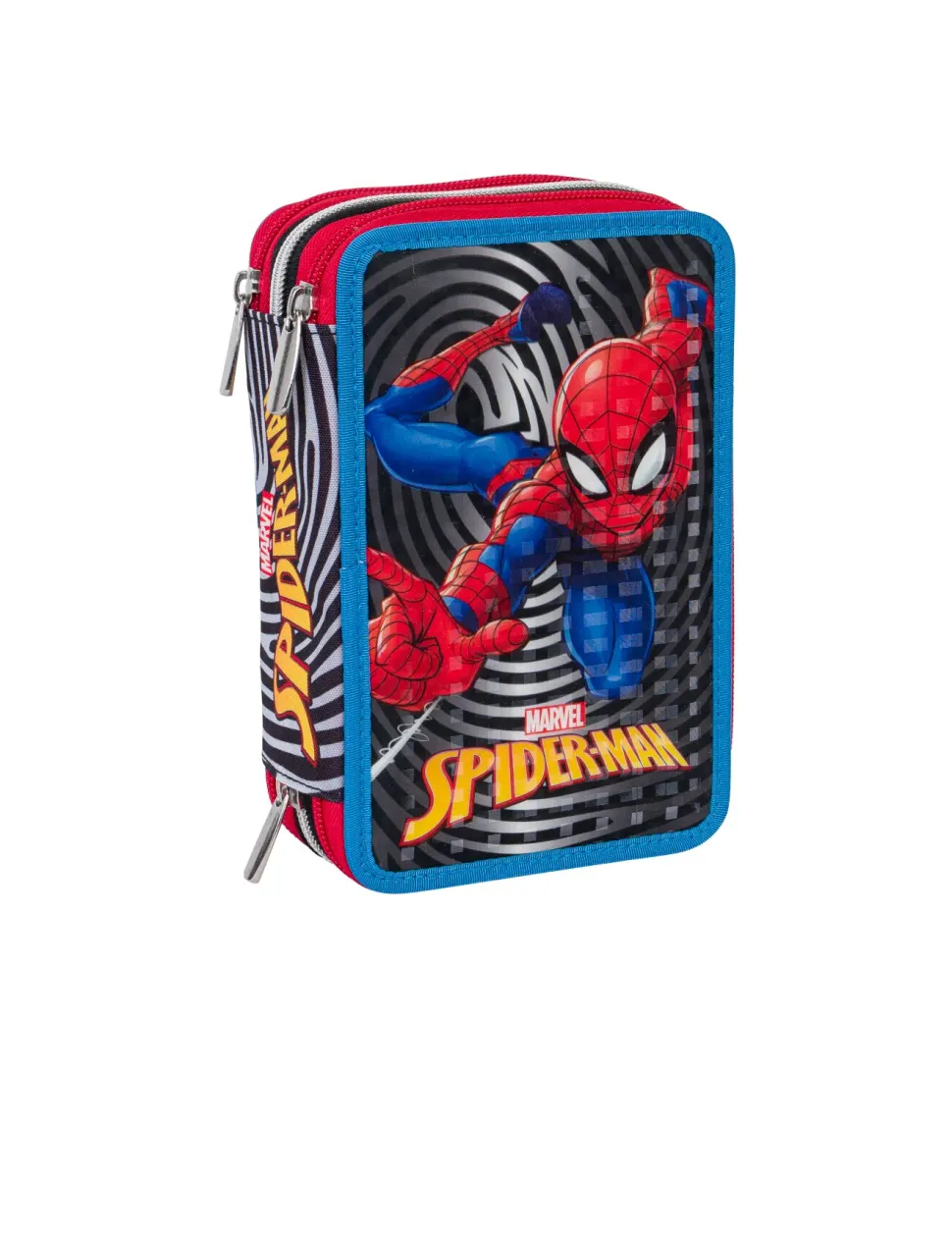 Astuccio 3 Zip Spider-Man The Greatest Hero 3 Scomparti Con Cerniera