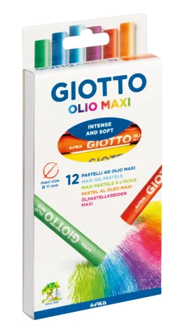 Astuccio Appendibile 12 Pastelli A Olio Giotto