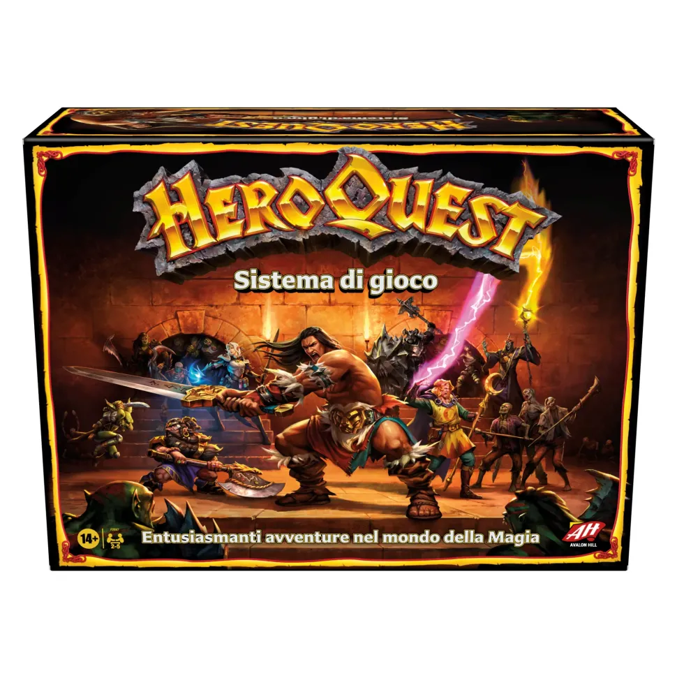Avalon Hill Heroquest, Gioco Di Avventura Fantasy Con Oltre 65 Miniature, Dai 14 Anni In Su, Per 2-5 Giocatori (Versione Italiana)