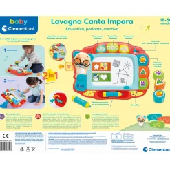 Baby Clementoni 17741 Lavagna Canta E Impara, Lavagna Interattiva Prima Infanzia