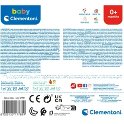 Baby Clementoni Easy-Peasy Soft Racoon Procione Morbido Peluche