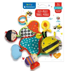 Baby Clementoni Easy-Peasy Travel Mobile Giostrina Culla O Passeggino