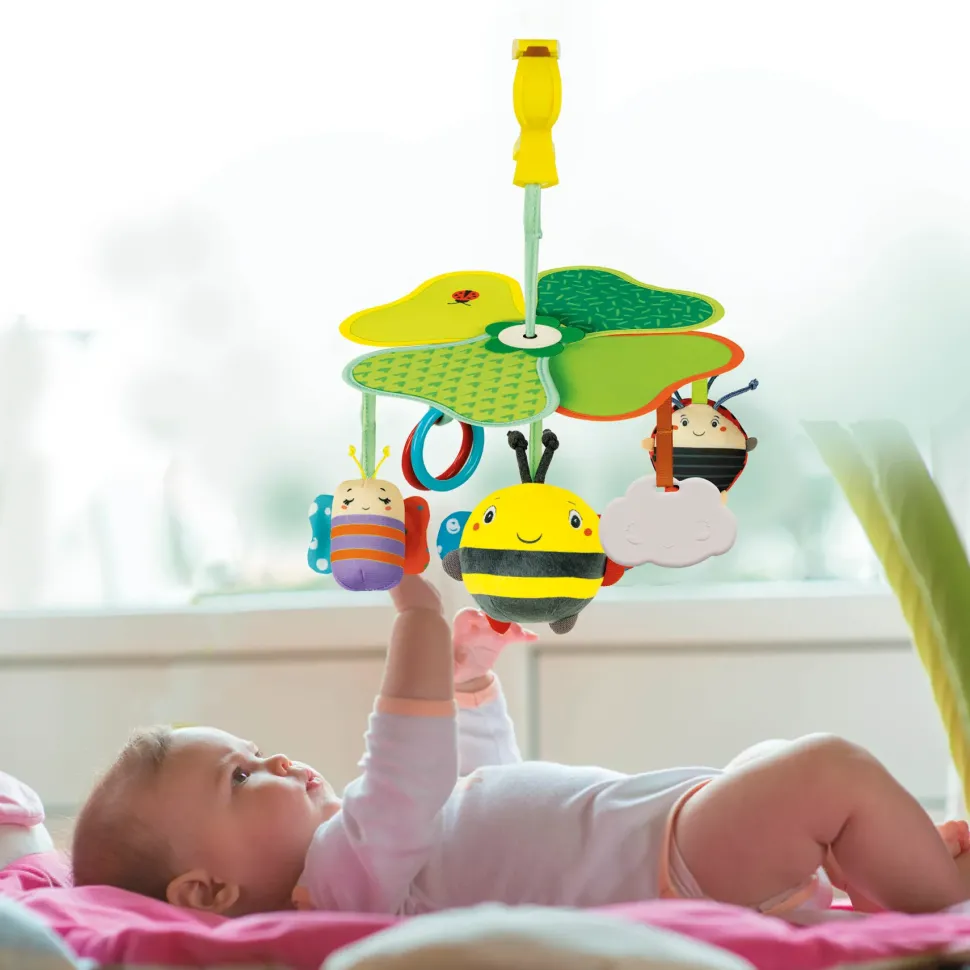Baby Clementoni Easy-Peasy Travel Mobile Giostrina Culla O Passeggino