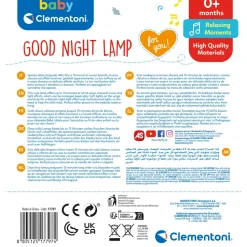 Baby Clementoni Good Night Lamp Luce Notturna E Proiettore Luce