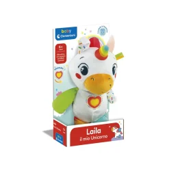 Baby Clementoni Laila Il Mio Unicorno, Peluche Prima Infanzia