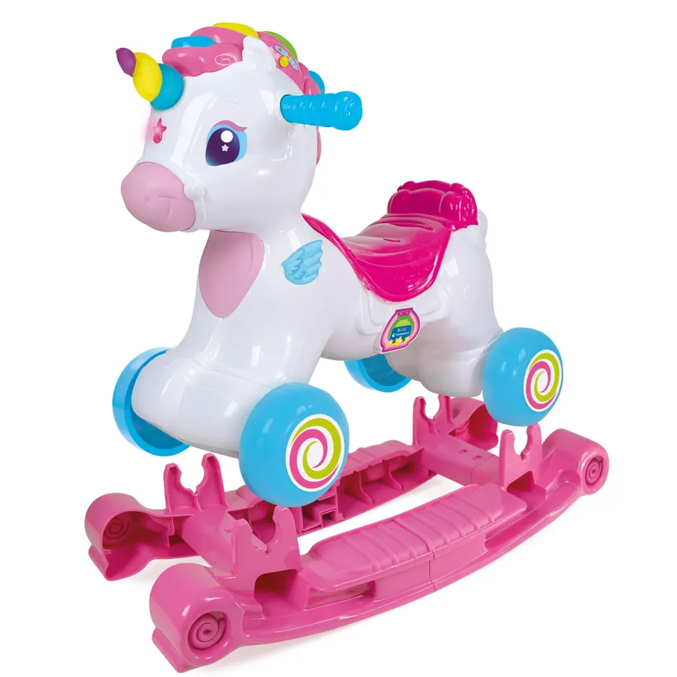 Baby Clementoni Nuvola Dolce Unicorno, Cavalcabile E Primi Passi