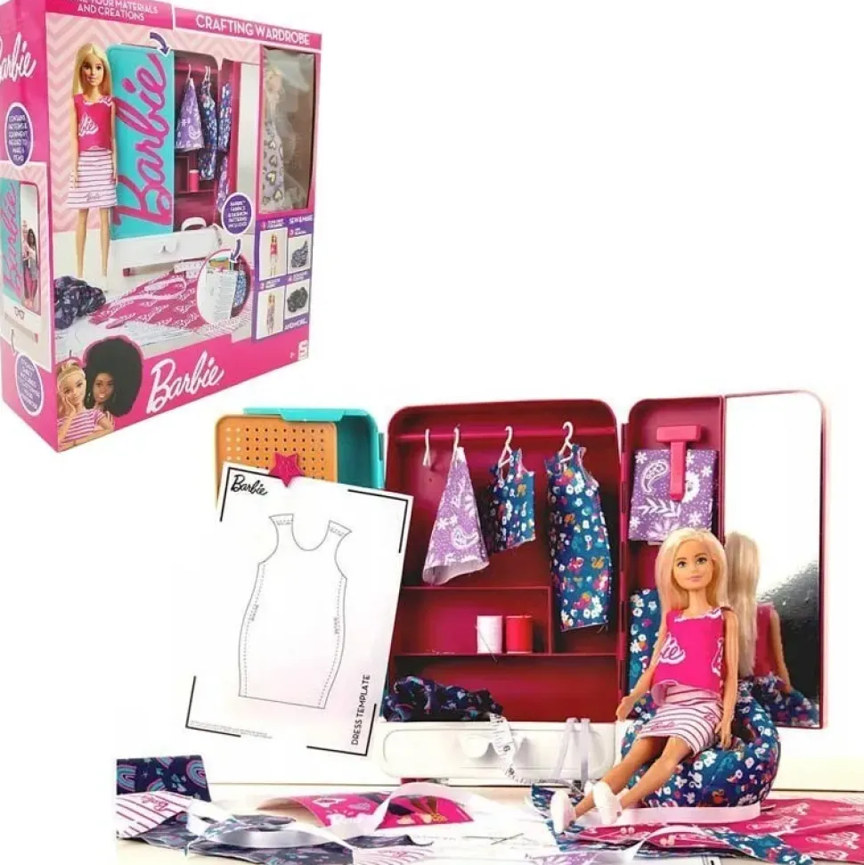 Barbie Armadio Crea La Moda, Playset Armadio Crea La Moda Con Bambola Barbie Inclusa, Tanti Accessori, 3+ Anni, Y2737