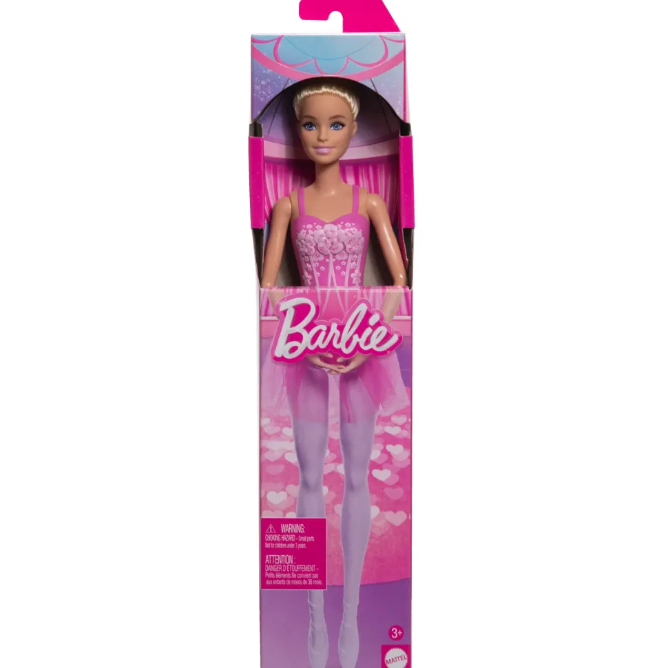 Barbie Ballerina Base, Bambola Snodata Con Tutu E Chignon
