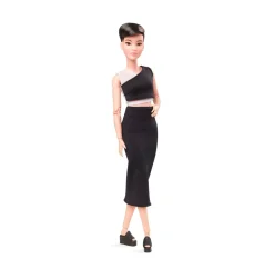 Barbie, Bambola Barbie Signature Barbie Looks Snodata, Petite, Castana, Giocattolo Per Bambini 6+ Anni, Gxb29