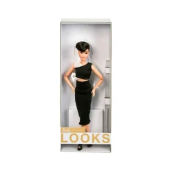 Barbie, Bambola Barbie Signature Barbie Looks Snodata, Petite, Castana, Giocattolo Per Bambini 6+ Anni, Gxb29