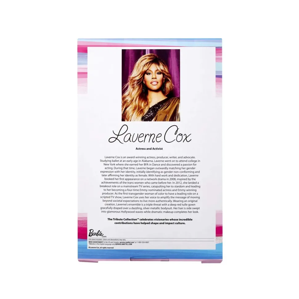 Barbie Bambola Signature Ispirata A Laverne Cox Tribute Collection, Giocattolo Per Bambini 6+ Anni, Hcb99