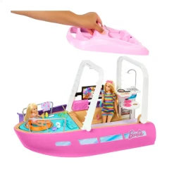 Barbie Barca Dei Sogni, Playset Con Piscina, Scivolo, Un Delfino E 20+ Accessori, 3+ Anni, Hjv37