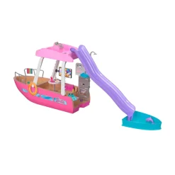 Barbie Barca Dei Sogni, Playset Con Piscina, Scivolo, Un Delfino E 20+ Accessori, 3+ Anni, Hjv37