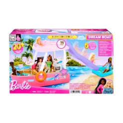 Barbie Barca Dei Sogni, Playset Con Piscina, Scivolo, Un Delfino E 20+ Accessori, 3+ Anni, Hjv37