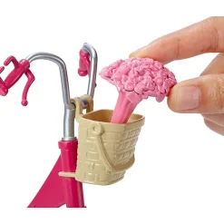 Barbie Bicicletta Per Bambole Con Casco E Accessori