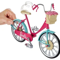 Barbie Bicicletta Per Bambole Con Casco E Accessori