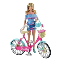Barbie Bicicletta Per Bambole Con Casco E Accessori