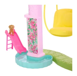 Barbie Casa Dei Sogni Di Barbie, Playset Casa Delle Bambole Con Piscina, Scivolo A 3 Piani, Ascensore E Aree Di Gioco Per Cuccioli, 75+ Accessori, 3+ Anni, Hmx10