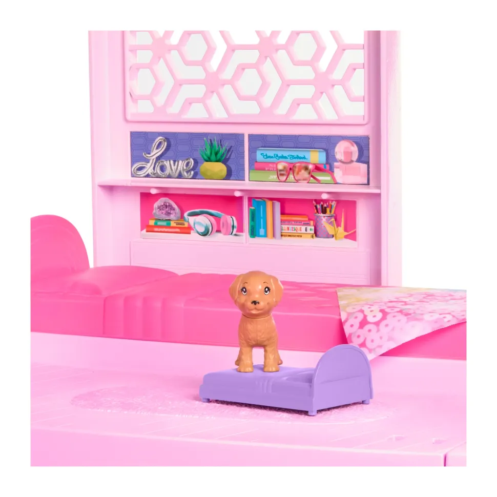 Barbie Casa Dei Sogni Di Barbie, Playset Casa Delle Bambole Con Piscina, Scivolo A 3 Piani, Ascensore E Aree Di Gioco Per Cuccioli, 75+ Accessori, 3+ Anni, Hmx10