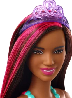 Barbie- Dreamtopia Bambola Principessa Con Ciocca Rosa, 30.5 Cm, Giocattolo Per Bambini 3+ Anni, Multicolore