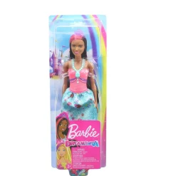 Barbie- Dreamtopia Bambola Principessa Con Ciocca Rosa, 30.5 Cm, Giocattolo Per Bambini 3+ Anni, Multicolore