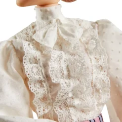 Barbie Helen Keller, Bambola Da Collezione Con Blusa E Gonna, Certificato Di Autenticita, 6+ Anni