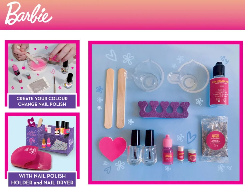 Barbie My Trendy Nail Art Colour Change