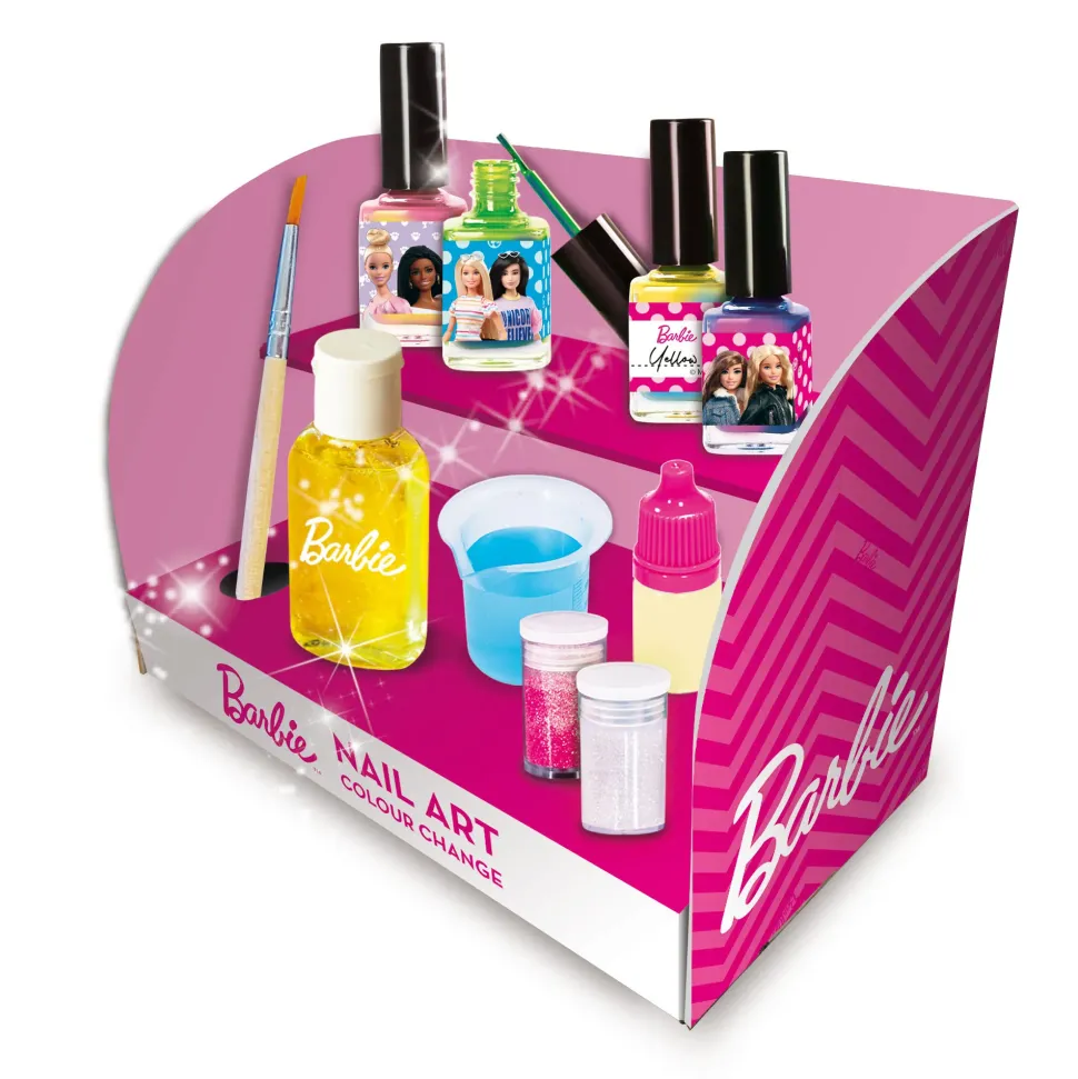 Barbie Nail Art Colour Change