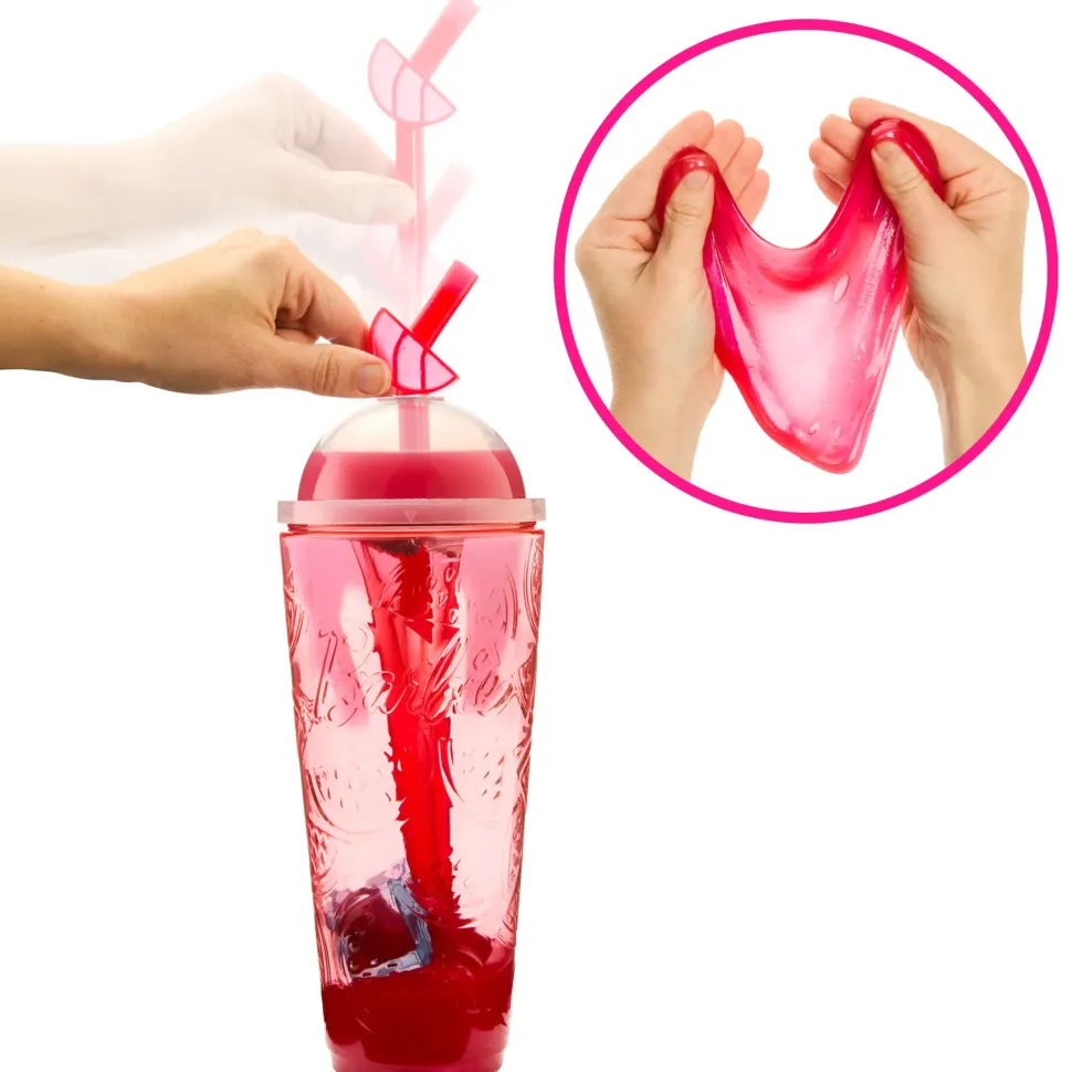 Barbie Pop! Reveal Serie Frutta Bambola, Tema Spremuta Di Anguria Con 8 Sorprese Tra Cui Cucciolo E Accessori Slime