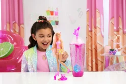 Barbie Pop! Reveal Serie Frutta Bambola, Tema Limonata Di Fragole Con 8 Sorprese Tra Cui Cucciolo E Accessori Slim