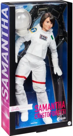 Barbie Samantha Cristoforetti (Signature Role Models) Bambola Astronauta Esa Con Tuta Spaziale Realistica