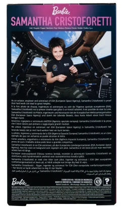 Barbie Samantha Cristoforetti (Signature Role Models) Bambola Astronauta Esa Con Tuta Spaziale Realistica