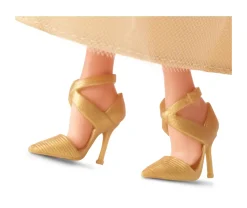 Barbie Signature Magia Delle Feste 2023, Bambola Da Collezione Con Capelli Biondi E Abito Dorato, Confezione Da Esporre, Regalo Per Le Feste, 6+ Anni, Hjx04