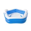 Bestway Piscina Family Pentagono 213X206X69 Cm Con Due Sedute, Due Poggiatesta E Due Portabicchieri