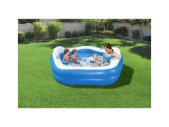 Bestway Piscina Family Pentagono 213X206X69 Cm Con Due Sedute, Due Poggiatesta E Due Portabicchieri