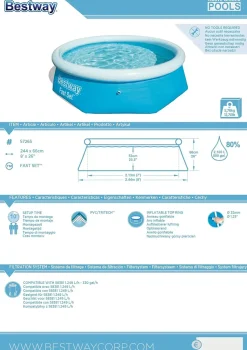 Bestway Piscina Fast Set 244X66 Cm