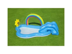 Bestway Play Center Arcobaleno 257X145X91 Cm Con Scivolo E Sole Spruzzo
